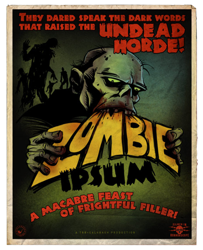 zombie ipsum poster
